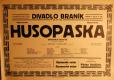 Praha-Braník, SDO, Divadlo Braník, Husopaska - plakát, 1929