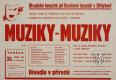 Děhylov, Osvětová beseda, Muziky-muziky - plakát, 1969