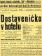 Netolice, SDO Tyl, Dostaveníčko v hotelu, plakát, 1934