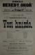 Praha-Nové Město, Beseda Okoř, Vosí hnízdo - plakát,  1902