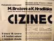 Jihlava, Klicpera, Cizinec - plakát, 1941