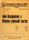 Praha-Nové Město, Divadlo Na Slupi, Jak Kašpárek s Káčou zahnali čerta - plakát, 1936