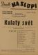 Praha-Nové Město, Divadlo Na Slupi, Kulatý svět - plakát, 1949