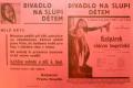 Divadlo Na Slupi, Kašpárek vůdcem loupežníků a Oznámení pro děti - plakát, 1931