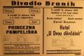 Praha-Braník, SDO, Princezna Pampeliška - Hotel U Dvou děvčátek - plakát, 1932