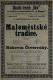 Praha-Nové Město, Beseda Okoř, Maloměstské tradice, Rohovín Čtverrohý - plakát, 1899 