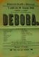 Dětenice, Ochotnické divadlo, Debora - plakát, 1889