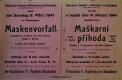 Studánka, SDO, Maškarní příhoda - plakát, 1941