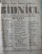 Radnice, Spolek divadelních ochotníků, Bídníci – cedule ze šablony, 1878