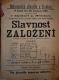 Radim, Spolek divadelních ochotníků, Slavnost založení - plakát, 1890
