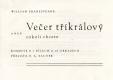 Třebíč, Ingstav, Večer tříkrálový -program, 1952
