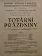 Polička, Ochotníci, Tovární prázdniny - plakát, 1924