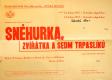 Žďár nad Sázavou, Dětská divadelní scéna, Sněhurka a sedm trpaslíků - plakát, 1957