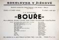 Praha-Žižkov, Wolker a Mošna-Šumavan, Bouře - plakát, 1940
