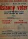 Žďár nad Sázavou, Sázavan-Havlíček, Oslavný večer - plakát, 1924