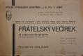 Jičín, Tyl, Pozvánka na Přátelský večírek, 1931