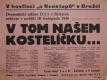 Doksy, DTJ, V tom našem kostelíčku - plakát, 1940