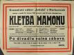 Morkovice, Sokol, Kletba mamonu - plakát, 1927