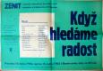 Havlíčkův Brod, Zenit, Když hledáme radost - plakát, 1962
