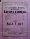 Polička, Ochotníci, Žárlivá panička - Válak či mír? - plakát, 1877