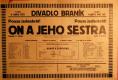 Praha-Braník, Divadlo Braník, On a jeho sestra - plakát, 1927