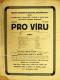 Kolín, Spolek zálabských sousedů (Čičovice), Pro víru -  plakát, 1922