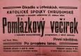 Chrudim, Katolické spolky, První návštěva - plakát, 1924
