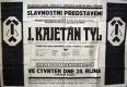 Jihlava, Klicpera, Josef Kajetán Tyl - plakát, 1926