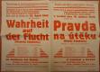 Třebnouševes, Hospodářsko-čtenářská beseda, Pravda na útěku - plakát, 1942