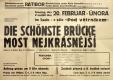 Vestec–Lhota pod Hořičkami, Ratibor, Most nejkrásnější, plakát, 1944