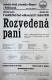 Pelhřimov, Rieger, Rozvedená paní - plakát, 1938