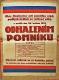 Hroubovice, Klicpera, Kniha plakátů, Zahučaly lesy - plakát, 1923