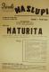 Praha-Nové Město, Vzděl. sbor vyšehradský, Divadlo Na Slupi, Maturita - plakát, 1946