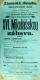 Kolín, Tyl, Hledám engagement - Komedie v hotelu - plakát, 1900