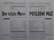 Holice, Klicpera, Poslední muž - plakát, 1941