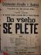 Radim, Spolek divadelních ochotníků, Do všeho se plete - plakát, 1891