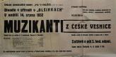 Polička, Ochotníci, Muzikanti z české vesnice - plakát, 1932