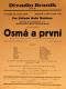 Praha-Braník, SDO, Divadlo Braník, Osmá a první - plakát, 1930
