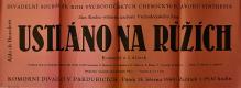 Semtín, VCHZ, Ustláno na růžích, kartotéka her - plakát,  1968