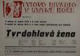 Kutná Hora, Tyl-ZK Modena, Tvrdohlavá žena - plakát, 1953