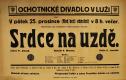 Luže, Jaroslav, Srdce na uždě - plakát, 1931