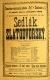 Žiželice, Tyl, Sedlák Zlatodvorský - plakát, 1903