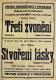 Prostějov, DHO, Třetí zvonění - Stvoření lásky - plakát, 1943