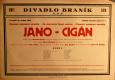 Praha-Braník, SDO, Divadlo Braník, Jano - cigán - plakát, 1930