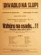 Praha-Nové Město, Vzděl. sbor vyšehradský, Divadlo Na Slupi, Vzhůru na osadu..!! - plakát, 1934