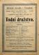 Chrudim, Hospodářská škola, Vodní družstvo - plakát, 1920