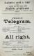 Vídeň, Akademický spolek, Telegram,  All right - plakát, 1888