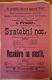 Nová Paka, SDO, Svatební noc - Veselohra na mostě - plakát, 1892