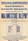 Hostivice, Osvětová beseda, Maloměstské klepny, Sabina, 1952 - plakát