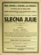 Praha, Činoherní soubor, Slečna Julie - plakát, 1920